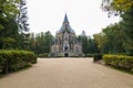 Schwarzenberg tomb from 18th century. Tomb is famous tourist attraction near Trebon, South Bohemia. Historical landmark