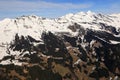 Schwarzhorn Reeti Faulhorn Swiss Alps mountains Switzerland aerial view photography Royalty Free Stock Photo