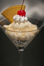 Schwarzwaelder Kirsch ice cream in a Martini glass