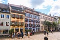 Schwarzwald. Freiburg im Breisgau. August 2017.Sights in the student old town Freiburg im Breisgau.Germany in Black Forest Royalty Free Stock Photo