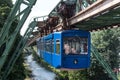 Schwebebahn train in wuppertal germany Royalty Free Stock Photo