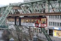 Suspension railway in Wuppertal North Rhine-Westphalia, Germany Royalty Free Stock Photo