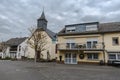 Schweich, Rhineland- Palatinate - Germany - Square and Small catholic church at the countryside village Schweich