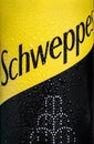 Schweppes carbonated drink in an aluminum can Royalty Free Stock Photo