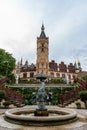 The Schwerin Castle a cloudy day of summer, Germany Royalty Free Stock Photo