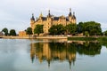 The Schwerin Castle a cloudy day of summer, Germany Royalty Free Stock Photo