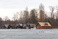 Schwerin lake frozen