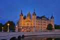 Schwerin palace night