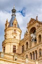 Schwerin Palace in romantic Historicism architecture style