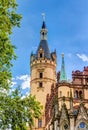 Schwerin Palace in romantic Historicism architecture style Royalty Free Stock Photo