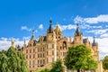 Schwerin Palace in romantic Historicism architecture style