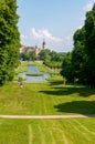 Schwerin Palace Garden view Royalty Free Stock Photo
