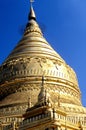 Schwezigon Pagoda- Bagan, Burma (Myanmar) Royalty Free Stock Photo