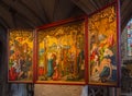 The SchÃÂ¤ufelein altar from 1520 in the collegiate church of TÃÂ¼bingen. Baden WÃÂ¼rttemberg, Germany Royalty Free Stock Photo