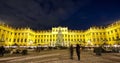 SchÃÂ¶nbrunn palace time-lapse at dusk