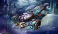 Sci-Fi Aircraft, the Shrimp Spaceship, Science Fiction Spacecraft and City Scene with Fantastic, Realistic and Futuristic Style