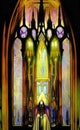 Cathederal or church window AI art