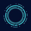 sci fi circle frame modern user interface element Technology futuristic