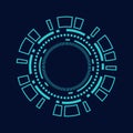sci fi circle frame modern user interface element Technology futuristic
