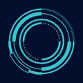 sci fi circle frame modern user interface element Technology futuristic