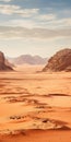 Sci-fi Desert Landscape In Jordan: Photo-realistic Uhd Image Royalty Free Stock Photo