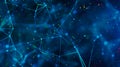 Sci-fi digital technology with line connect network and data graphic background.