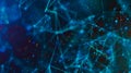 Sci-fi digital technology with line connect network and data graphic background.