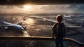 Sci-Fi Dreamscapes: A Child\'s View of a Futuristic Airport