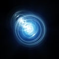 Sci-Fi Element With Blue Rays Of Light Royalty Free Stock Photo