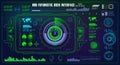 Sci-fi futuristic hud dashboard display virtual reality technology screen