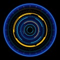 Sci fi futuristic user interface HUD. Vector illustration Royalty Free Stock Photo