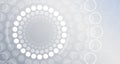 Sci-fi gray background with various technology elements. Science concept, circles with shadows and lines. Abstract hi tech