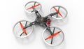 Sci-fi hi tech drone quadcopter with remote control