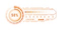 Sci fi loading bar Royalty Free Stock Photo