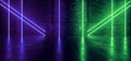 Sci Fi Neon Laser Glowing Purple Blue Green Pantone Futuristic Club Dance Brick Retro Modern Night Stage Showroom Lines Cyber