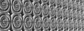 Sci-fi objects Structures that project novel images Gray abstract, elegant, and modern 3D rendering images