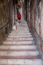 SCIACCA, ITALY - October 18, 2009: the staircase that descends f