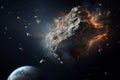 Science asteroid universe space astronomy Royalty Free Stock Photo