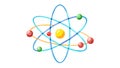 Science Atom Molecule Physics Vector Icon, vector design Generative AI Royalty Free Stock Photo
