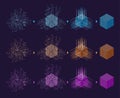 Science Background. Colorful cube. Royalty Free Stock Photo