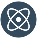 Atom Isolated Vector icon that can easily modify or edit Royalty Free Stock Photo