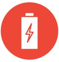 Battery Isolated Vector icon that can easily modify or edit Royalty Free Stock Photo