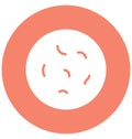 Bacteria Isolated Vector icon that can easily modify or edit Royalty Free Stock Photo