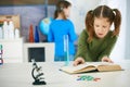 Science class at elementary school Royalty Free Stock Photo