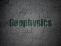 Science concept: Geophysics on grunge wall background Royalty Free Stock Photo