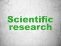 Science concept: Scientific Research on wall background