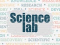 Science concept: Science Lab on wall background Royalty Free Stock Photo