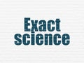 Science concept: Exact Science on wall background Royalty Free Stock Photo