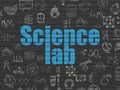 Science concept: Science Lab on wall background Royalty Free Stock Photo