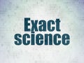 Science concept: Exact Science on Digital Data Paper background Royalty Free Stock Photo